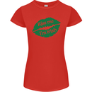 Kiss Me I'm Irish St. Patrick's Day Womens Petite Cut T-Shirt Red