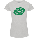 Kiss Me I'm Irish St. Patrick's Day Womens Petite Cut T-Shirt Sports Grey