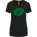 Kiss Me I'm Irish St. Patrick's Day Womens Wider Cut T-Shirt Black