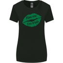 Kiss Me I'm Irish St. Patrick's Day Womens Wider Cut T-Shirt Black