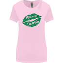 Kiss Me I'm Irish St. Patrick's Day Womens Wider Cut T-Shirt Light Pink