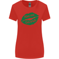 Kiss Me I'm Irish St. Patrick's Day Womens Wider Cut T-Shirt Red