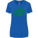Kiss Me I'm Irish St. Patrick's Day Womens Wider Cut T-Shirt Royal Blue