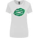 Kiss Me I'm Irish St. Patrick's Day Womens Wider Cut T-Shirt White