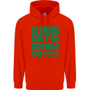 Kiss Me I'm Irish or Drunk St Patricks Day Childrens Kids Hoodie Bright Red