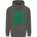 Kiss Me I'm Irish or Drunk St Patricks Day Childrens Kids Hoodie Storm Grey