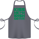 Kiss Me I'm Irish or Drunk St Patricks Day Cotton Apron 100% Organic Steel