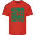 Kiss Me I'm Irish or Drunk St Patricks Day Kids T-Shirt Childrens Red