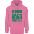 Kiss Me I'm Irish or Drunk St Patricks Day Mens 80% Cotton Hoodie Azelea
