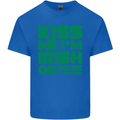 Kiss Me I'm Irish or Drunk St Patricks Day Mens Cotton T-Shirt Tee Top Royal Blue