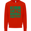 Kiss Me I'm Irish or Drunk St Patricks Day Mens Sweatshirt Jumper Bright Red