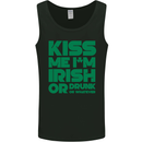 Kiss Me I'm Irish or Drunk St Patricks Day Mens Vest Tank Top Black