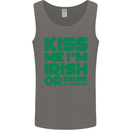 Kiss Me I'm Irish or Drunk St Patricks Day Mens Vest Tank Top Charcoal
