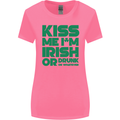Kiss Me I'm Irish or Drunk St Patricks Day Womens Wider Cut T-Shirt Azalea