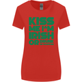 Kiss Me I'm Irish or Drunk St Patricks Day Womens Wider Cut T-Shirt Red