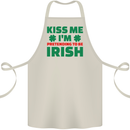 Kiss Me I'm Pretending to Be Irish Cotton Apron 100% Organic Natural