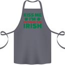Kiss Me I'm Pretending to Be Irish Cotton Apron 100% Organic Steel