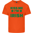 Kiss Me I'm Pretending to Be Irish Kids T-Shirt Childrens Orange