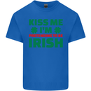 Kiss Me I'm Pretending to Be Irish Kids T-Shirt Childrens Royal Blue