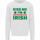 Kiss Me I'm Pretending to Be Irish Mens Sweatshirt Jumper White