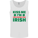 Kiss Me I'm Pretending to Be Irish Mens Vest Tank Top White