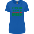 Kiss Me I'm Pretending to Be Irish Womens Wider Cut T-Shirt Royal Blue