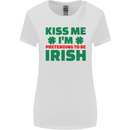 Kiss Me I'm Pretending to Be Irish Womens Wider Cut T-Shirt White