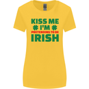 Kiss Me I'm Pretending to Be Irish Womens Wider Cut T-Shirt Yellow