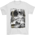 Kiss of Death Pirates Sailing Sailor Mens T-Shirt Cotton Gildan White