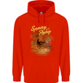 Kitesurfing Spray and Pray Childrens Kids Hoodie Bright Red