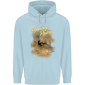 Kitesurfing Spray and Pray Childrens Kids Hoodie Light Blue