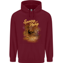 Kitesurfing Spray and Pray Childrens Kids Hoodie Maroon