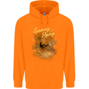 Kitesurfing Spray and Pray Childrens Kids Hoodie Orange