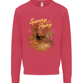 Kitesurfing Spray and Pray Kids Sweatshirt Jumper Heliconia