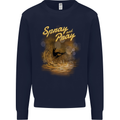 Kitesurfing Spray and Pray Kids Sweatshirt Jumper Navy Blue