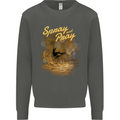 Kitesurfing Spray and Pray Kids Sweatshirt Jumper Storm Grey