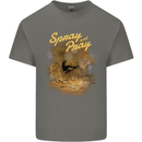 Kitesurfing Spray and Pray Kids T-Shirt Childrens Charcoal