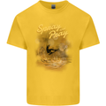 Kitesurfing Spray and Pray Kids T-Shirt Childrens Yellow