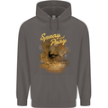 Kitesurfing Spray and Pray Mens 80% Cotton Hoodie Charcoal