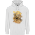 Kitesurfing Spray and Pray Mens 80% Cotton Hoodie White