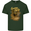 Kitesurfing Spray and Pray Mens Cotton T-Shirt Tee Top Forest Green