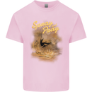 Kitesurfing Spray and Pray Mens Cotton T-Shirt Tee Top Light Pink