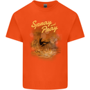Kitesurfing Spray and Pray Mens Cotton T-Shirt Tee Top Orange