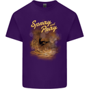 Kitesurfing Spray and Pray Mens Cotton T-Shirt Tee Top Purple