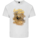 Kitesurfing Spray and Pray Mens Cotton T-Shirt Tee Top White