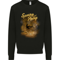 Kitesurfing Spray and Pray Mens Sweatshirt Jumper Black