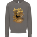 Kitesurfing Spray and Pray Mens Sweatshirt Jumper Charcoal