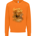 Kitesurfing Spray and Pray Mens Sweatshirt Jumper Orange