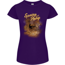 Kitesurfing Spray and Pray Womens Petite Cut T-Shirt Purple