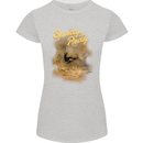 Kitesurfing Spray and Pray Womens Petite Cut T-Shirt Sports Grey